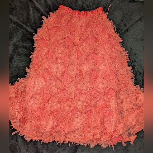 Anthropologie Like New Long Ruffled Skirt - Picture 3 of 6